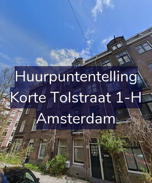 Foto gevel Huurpuntentelling voor Korte Tolstraat 1-H, Amsterdam