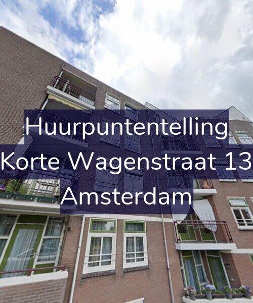Foto gevel Huurpuntentelling voor Korte Wagenstraat 13, Amsterdam
