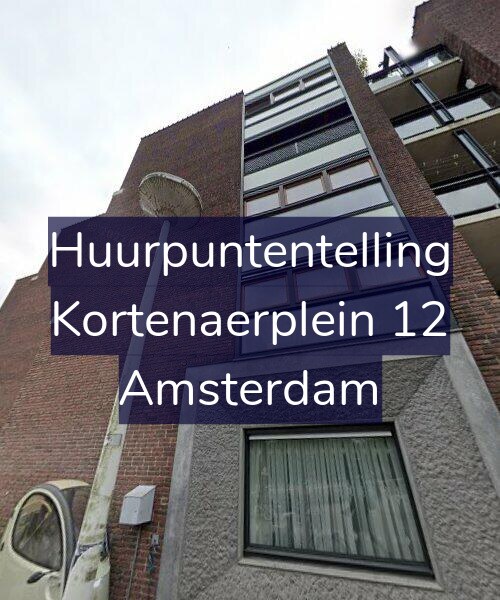 Foto gevel Huurpuntentelling voor Kortenaerplein 12, Amsterdam