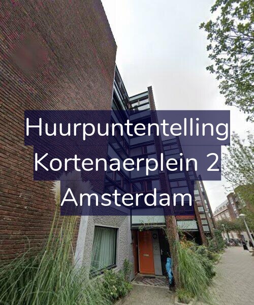 Foto gevel Huurpuntentelling voor Kortenaerplein 2, Amsterdam