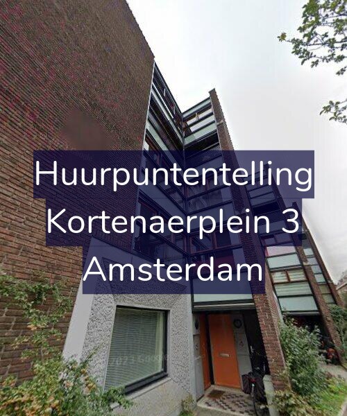 Foto gevel Huurpuntentelling voor Kortenaerplein 3, Amsterdam