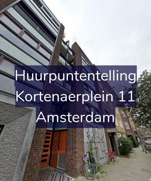 Foto gevel Huurpuntentelling voor Kortenaerplein 11, Amsterdam