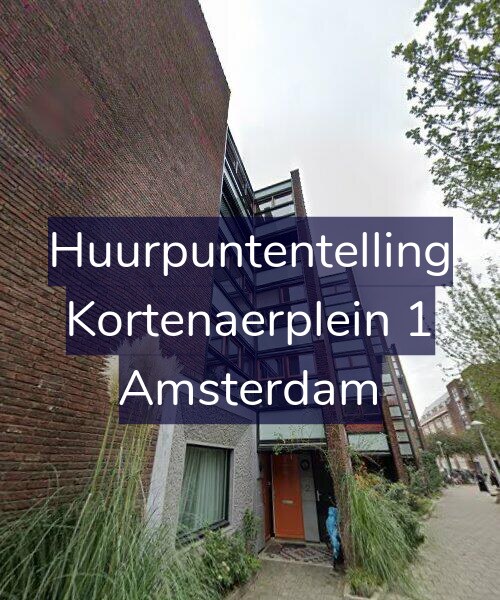 Foto gevel Huurpuntentelling voor Kortenaerplein 1, Amsterdam
