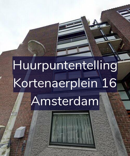 Foto gevel Huurpuntentelling voor Kortenaerplein 16, Amsterdam