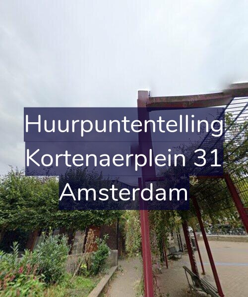 Foto gevel Huurpuntentelling voor Kortenaerplein 31, Amsterdam