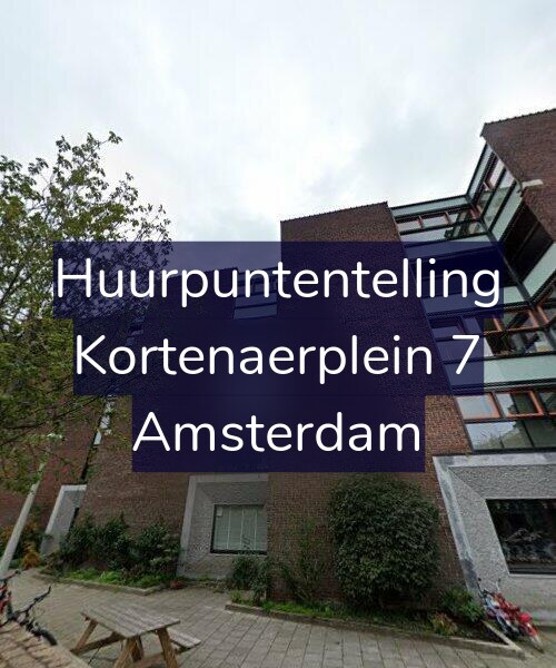 Foto gevel Huurpuntentelling voor Kortenaerplein 7, Amsterdam