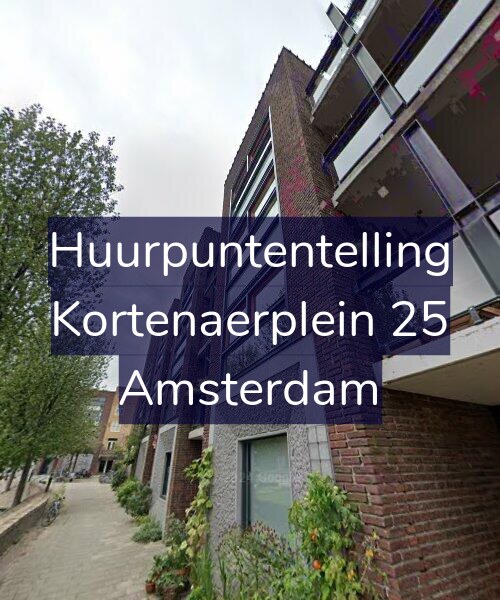 Foto gevel Huurpuntentelling voor Kortenaerplein 25, Amsterdam