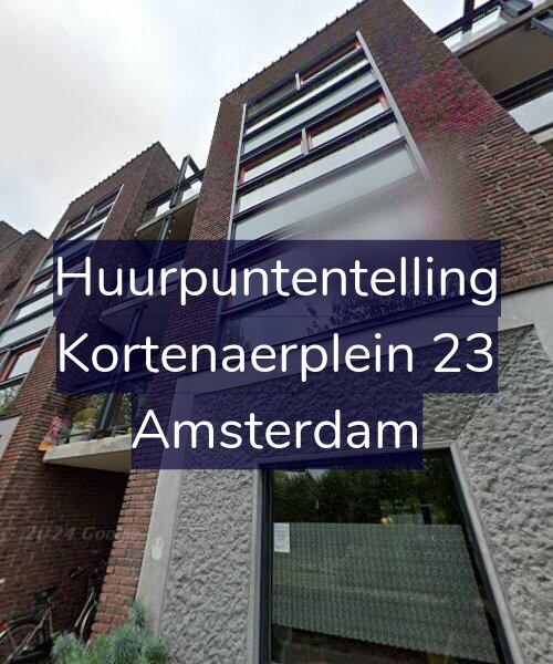 Foto gevel Huurpuntentelling voor Kortenaerplein 23, Amsterdam
