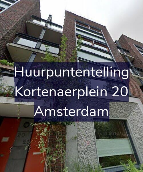 Foto gevel Huurpuntentelling voor Kortenaerplein 20, Amsterdam
