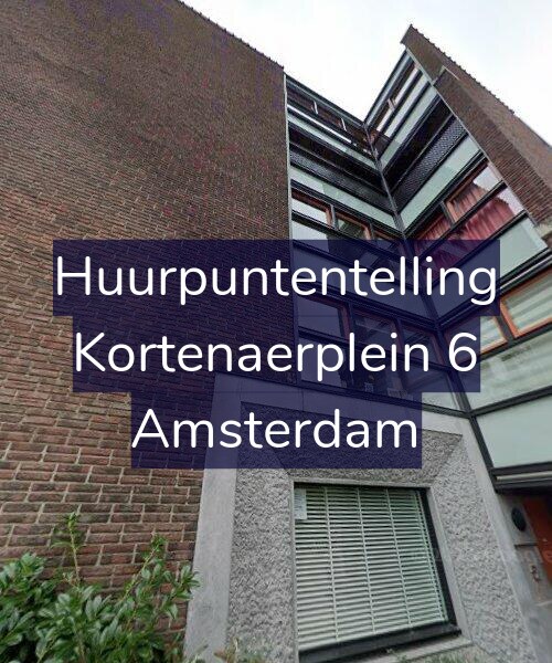 Foto gevel Huurpuntentelling voor Kortenaerplein 6, Amsterdam