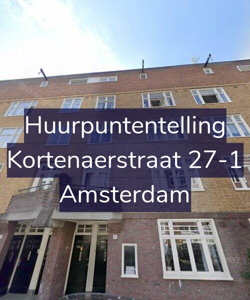 Foto gevel Huurpuntentelling voor Kortenaerstraat 27-1, Amsterdam