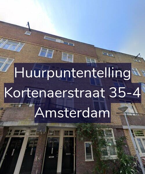 Foto gevel Huurpuntentelling voor Kortenaerstraat 35-4, Amsterdam