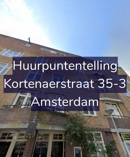 Foto gevel Huurpuntentelling voor Kortenaerstraat 35-3, Amsterdam
