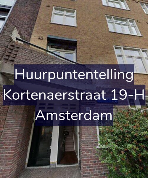 Foto gevel Huurpuntentelling voor Kortenaerstraat 19-H, Amsterdam