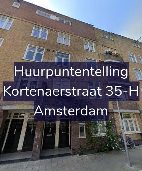Foto gevel Huurpuntentelling voor Kortenaerstraat 35-H, Amsterdam
