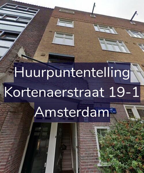 Foto gevel Huurpuntentelling voor Kortenaerstraat 19-1, Amsterdam