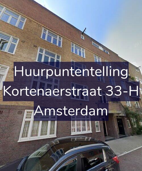 Foto gevel Huurpuntentelling voor Kortenaerstraat 33-H, Amsterdam