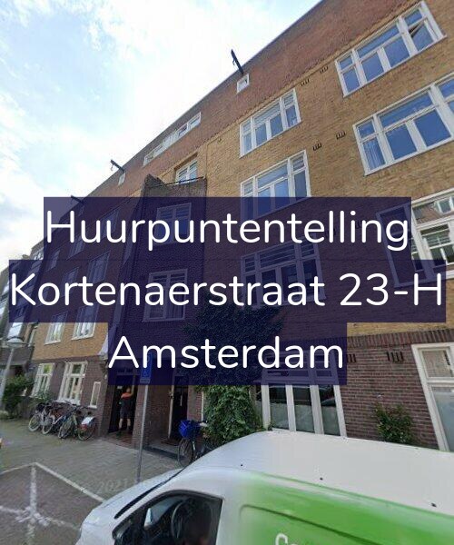 Foto gevel Huurpuntentelling voor Kortenaerstraat 23-H, Amsterdam