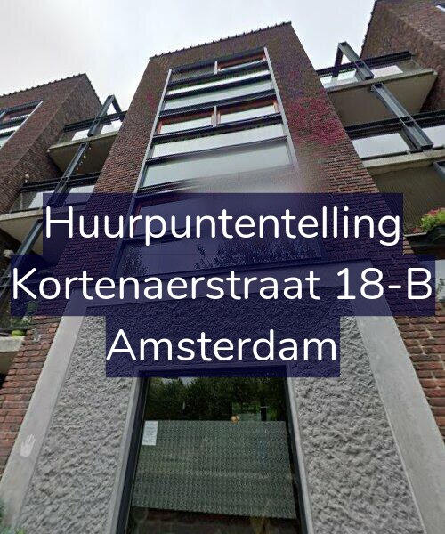 Foto gevel Huurpuntentelling voor Kortenaerstraat 18-B, Amsterdam