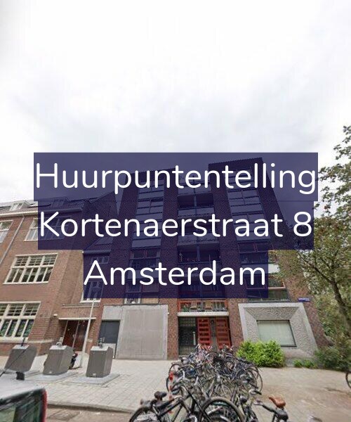 Foto gevel Huurpuntentelling voor Kortenaerstraat 8, Amsterdam