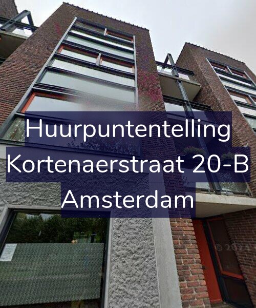 Foto gevel Huurpuntentelling voor Kortenaerstraat 20-B, Amsterdam