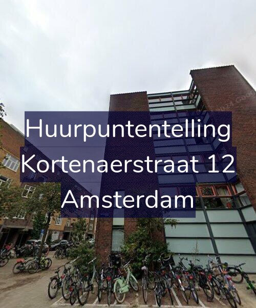 Foto gevel Huurpuntentelling voor Kortenaerstraat 12, Amsterdam