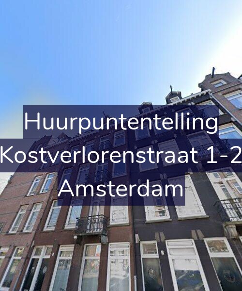 Foto gevel Huurpuntentelling voor Kostverlorenstraat 1-2, Amsterdam