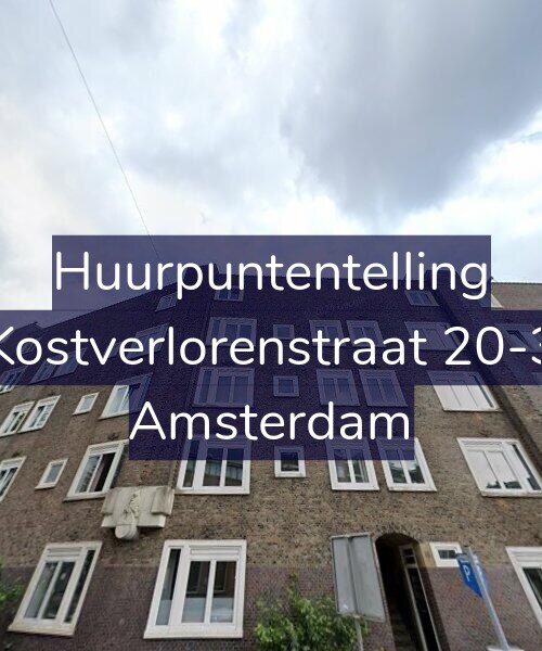 Foto gevel Huurpuntentelling voor Kostverlorenstraat 20-3, Amsterdam