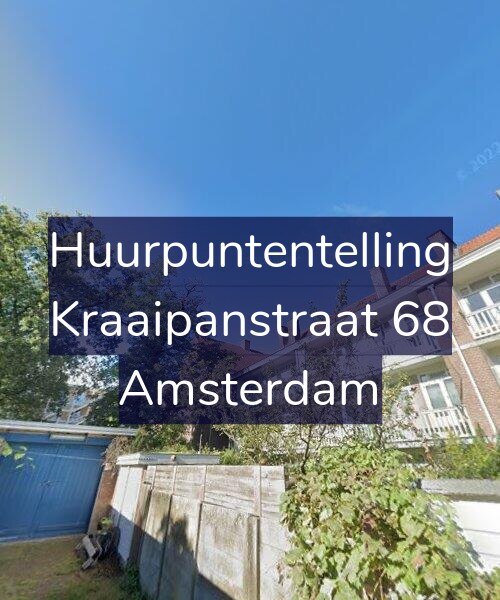 Foto gevel Huurpuntentelling voor Kraaipanstraat 68, Amsterdam