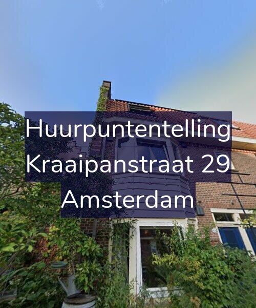 Foto gevel Huurpuntentelling voor Kraaipanstraat 29, Amsterdam