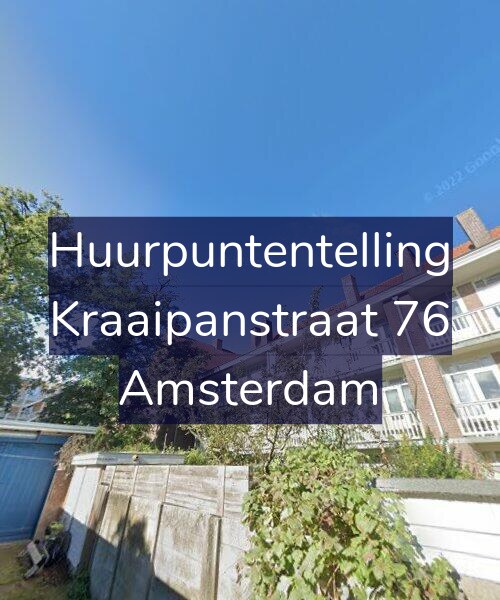 Foto gevel Huurpuntentelling voor Kraaipanstraat 76, Amsterdam