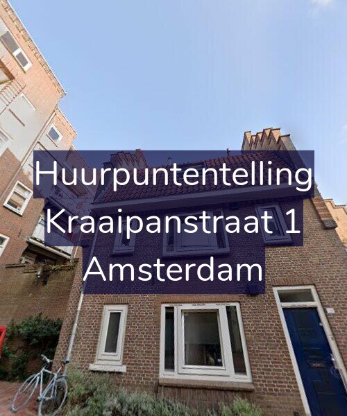 Foto gevel Huurpuntentelling voor Kraaipanstraat 1, Amsterdam