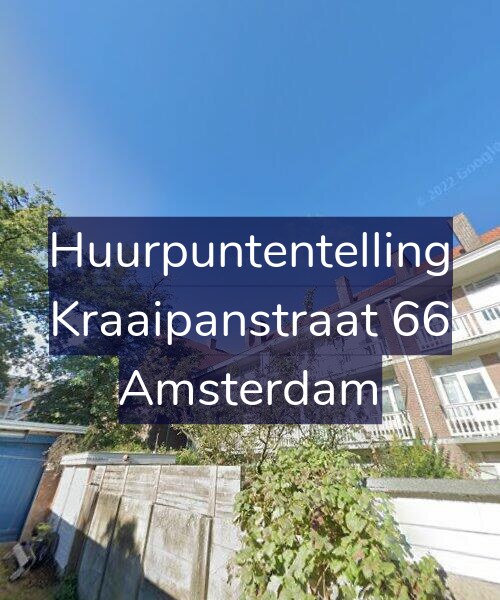 Foto gevel Huurpuntentelling voor Kraaipanstraat 66, Amsterdam