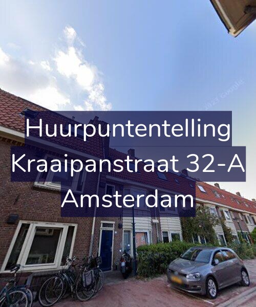 Foto gevel Huurpuntentelling voor Kraaipanstraat 32-A, Amsterdam
