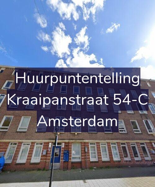 Foto gevel Huurpuntentelling voor Kraaipanstraat 54-C, Amsterdam