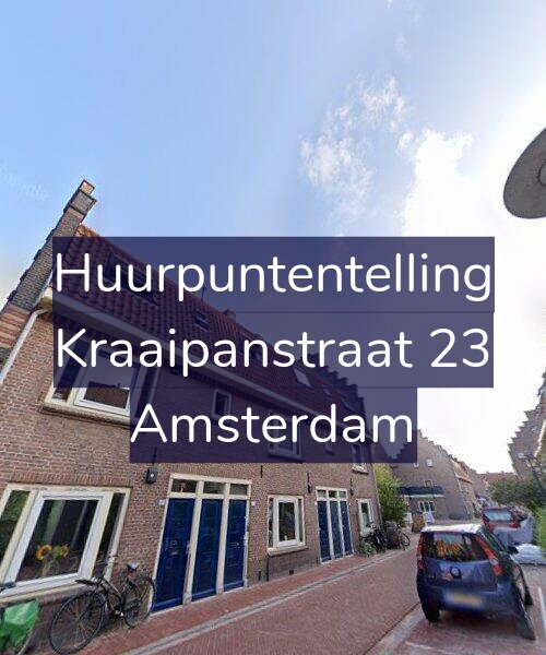 Foto gevel Huurpuntentelling voor Kraaipanstraat 23, Amsterdam