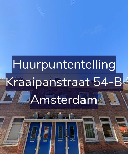 Foto gevel Huurpuntentelling voor Kraaipanstraat 54-B, Amsterdam