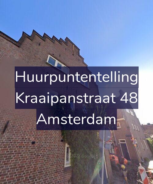 Foto gevel Huurpuntentelling voor Kraaipanstraat 48, Amsterdam
