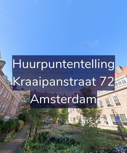 Foto gevel Huurpuntentelling voor Kraaipanstraat 72, Amsterdam