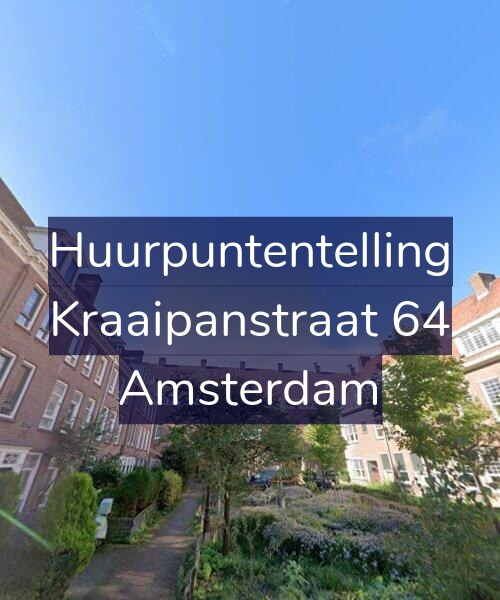 Foto gevel Huurpuntentelling voor Kraaipanstraat 64, Amsterdam