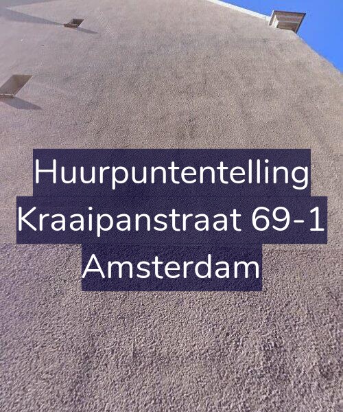 Foto gevel Huurpuntentelling voor Kraaipanstraat 69-1, Amsterdam