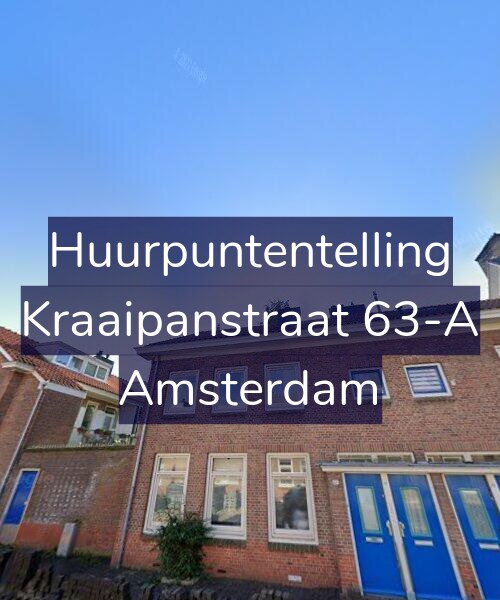 Foto gevel Huurpuntentelling voor Kraaipanstraat 63-A, Amsterdam