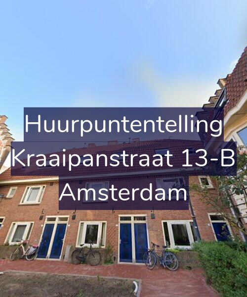Foto gevel Huurpuntentelling voor Kraaipanstraat 13-B, Amsterdam