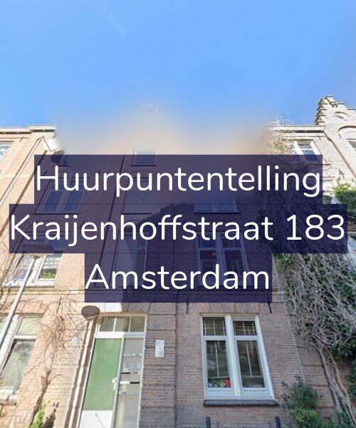 Foto gevel Huurpuntentelling voor Kraijenhoffstraat 183, Amsterdam