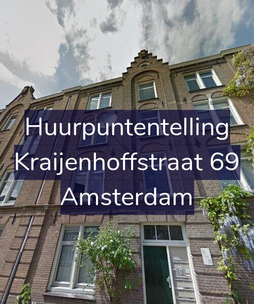 Foto gevel Huurpuntentelling voor Kraijenhoffstraat 69, Amsterdam