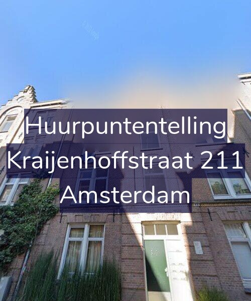 Foto gevel Huurpuntentelling voor Kraijenhoffstraat 211, Amsterdam