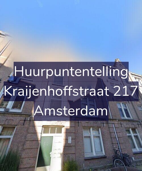 Foto gevel Huurpuntentelling voor Kraijenhoffstraat 217, Amsterdam