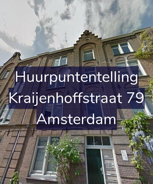 Foto gevel Huurpuntentelling voor Kraijenhoffstraat 79, Amsterdam