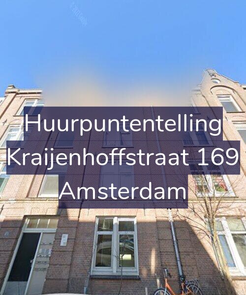 Foto gevel Huurpuntentelling voor Kraijenhoffstraat 169, Amsterdam