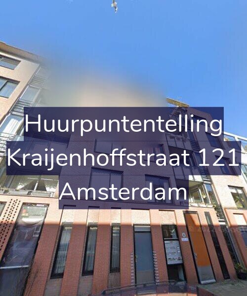 Foto gevel Huurpuntentelling voor Kraijenhoffstraat 121, Amsterdam